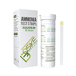 BOSIKE Ammonia Test Strips for Aquarium Freshwater and Saltwater Fish Tank 50 Counts