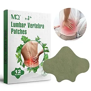 MQ Lumbar Vertebra Patches, Self-Heating Warmwood Heating Patches to Relieve Soreness Pain - Box of 12 pcs