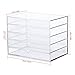 Hotrose 5 Drawers Cosmetic Organizer Clear Acrylic Make Up Jewellery Case