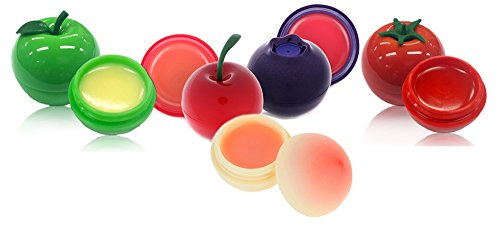 [TONYMOLY] Mini Lip Balm 7 g (Cherry + Blueberry + Peach + Green Apple + Cherry Tomato = insgesamt 5pcs Set) by TONYMOLY