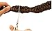 FESHFEN Long Cute Fishtail Braided Ponytail Clip in/on Braided Rope Hair Chignon Drawstring Braid Fishtail Plait Ponytail Hair Extensions Hairpiece 50cm 19 Inch 130g 1B# Natural Black