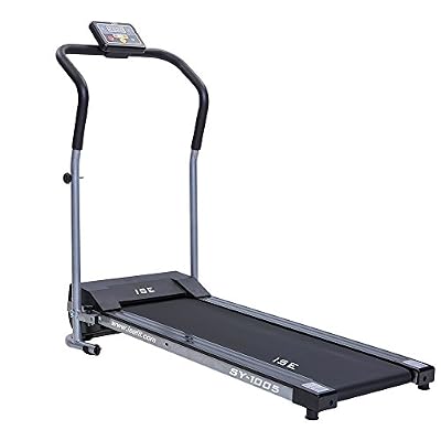 ISE Tapis de Course Pliable Motorisé Tapis de Marche 10 Km/h Moteur DC 750W Système de Conduite SY-1005