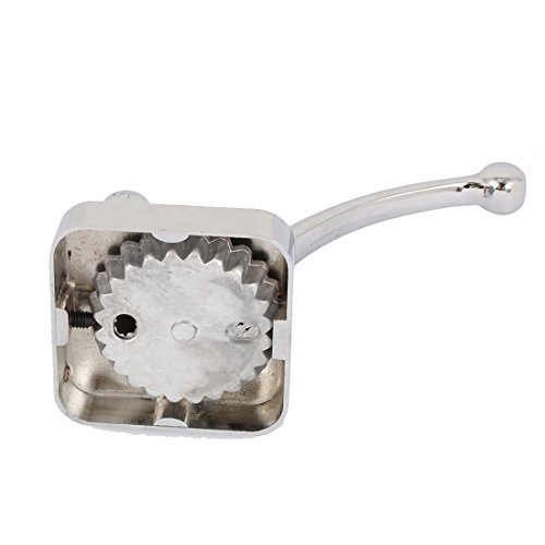 sourcingmap® 3Stk Schlafzimmer Kleiderbügel Wand Montage Zink Chrom Platte Haken Silber - 3