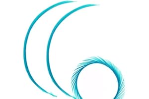 GREGORY CRAFTS & GIFTS Dark Turquoise Biot Feathers x 3 - Millinery hat, fascinator, wedding decoration - long feathers