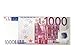 Produktbild 1000 Euro Geschenk Schokolade Geldschein