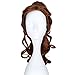 Produktbild Halloween Prinzessin Belle Perücke Cosplay Wig Langes Lockiges Brown Synthetic Anime Haar Zubehör Erwachsene
