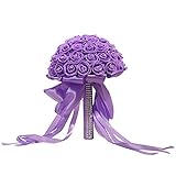 SBL Braut, Die Blumenhochzeitsversorgungen, Kreative Simulation Hält Blumenstrauß Hält,Rosa,A