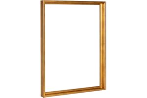 Bildershop-24 Cornice per giunti ombreggiati Lamia, 70 x 100 cm, foglio d'oro, Kit di autoassemblaggio fai da te