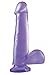 Produktbild Basix by Pipedream Dildo mit Saugnapf 7.5 Zoll - circa 19 cm lang -Durchmesser circa 4.4 cm - violett