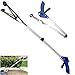 Produktbild Creatiees Klappbarer Saugnapf Grabber Reacher - Abschließbar Griff + 80cm Aluminium Mobilität Beihilfen, Erreichen Helfen Werkzeug für Müll Abholen/Wurf Pflücker/Garten Nabber/Behindert (2 Stück)