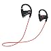 Produktbild Bluetooth Kopfhörer, EWANTIC E3 IPX6 Wasserdichte Sport Kopfhörer Bloothooth Kabellos, mit CVC6.0 Geräuschunterdrückung Mikrofon, 8 Stunden Musikzeit, für iPhone, Samsung, Huawei und mehr (Rot)