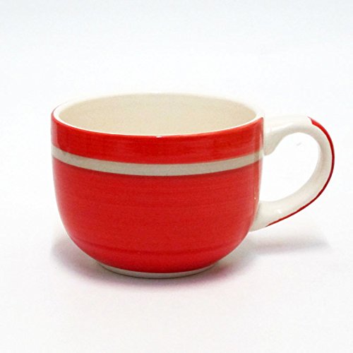 Rose & Tulipani Riviera Jumbo Taza 470 CC, Porcelana, Rojo, 0,1 x 0,1 x 0,1 cm