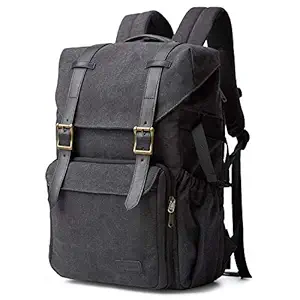 Camera Backpack, BAGSMART Camera Bag Anti-Theft DSLR SLR Canvas Backpack Fit up to 15