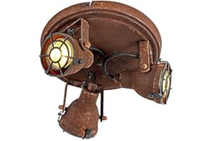 Qazqa Industrial Plafón robusto óxido 3 focos - SORRA Acero Redonda Adecuado para LED Max. 3 x 25 Watt