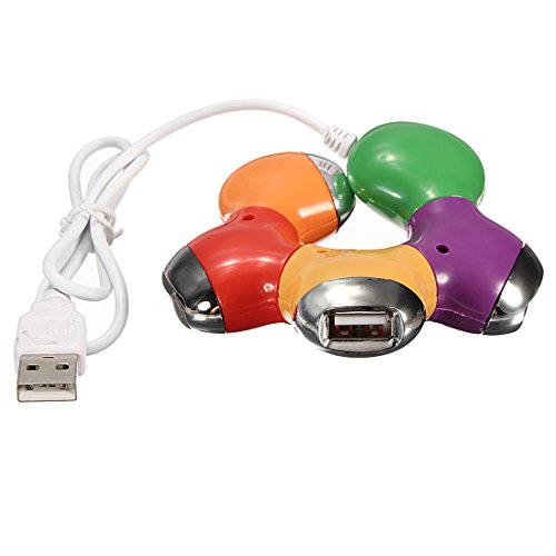 SODIAL (R) Hohe Geschwindigkeit 4 Port USB 2.0 Multi HUB Splitter Erweiterung Desktop PC Laptop Adapter