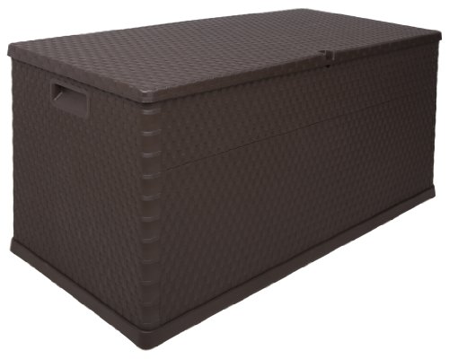Kissenbox Rattan braun