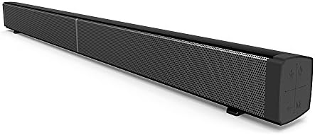 LP-09 Bluetooth TV Sound Bar 31.4-inch 40 Watt 2.0 Channel Soundbar Instant Home Theater Sound Bar Streaming TV and Music Speaker (Wireless Bluetooth, AUX, Optical Mode), Black