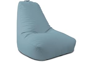 rucomfy Beanbags Large Indoor/Outdoor Bean Bag Chair, Home & Garden Recliner Seat, Durable & Water Resistant 97 x 82 x 80cm (Seafoam Blue, Beanbag Only)