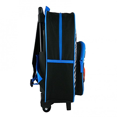 SAC A DOS A ROULETTES 1 COMPARTIMENT NOIR ET BLEU-CARS DISNEY MACQUEEN