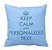 Produktbild Home Decor Personalized White world map On Black Zippered Throw Pillow Cover Cushion Case 18x18 (one side)