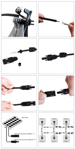 BTSKY™ 20 Paar MC4 Solarstecker Solar 20 Stecker 20 Buchse Kupplung Stecker Neu - 9