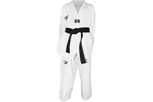 Dorawon, Dobok taekwondo brodé LUXURY enfant, col blanc