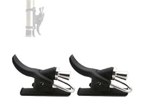 SOONBUY 2 Pack Sea Fishing Casting Trigger, Casting Cannon Clip, Bionic Finger, Thumb Button, Fixed Spool Casting Aid for Sea Shore Beach Fishing black