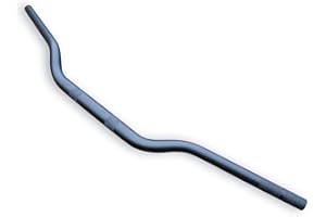 ALCHEMY PARTS Motorcycle Handlebars Fatbars BLACK Alloy | 28mm Diameter Tapered Down to 22mm | Ideal for Motocross | Trials Bike | Supermoto | Streetfighter | Roadster | Strong, Stylish and Versatile