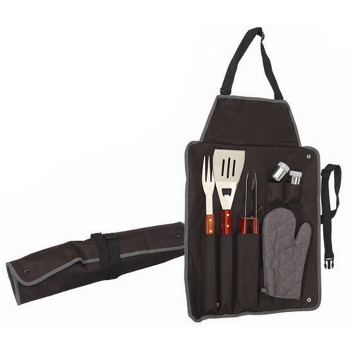 Safield - Delantal con 7 utensilios para barbacoa