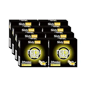 NOTTY BOY Extra Thin Banana Flavoured Condoms For Oral -24 Count