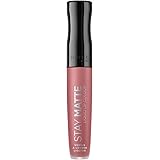 Rimmel London Rossetto Opaco Stay Matte, Formula Liquida Waterproof, No Transfer a Lunga Durata, Blush, 5.5 ml