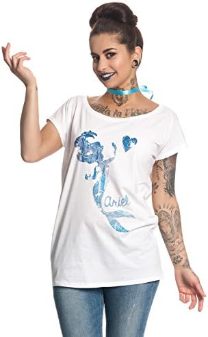 Arielle die Meerjungfrau The Little Mermaid Underwater Girls shirt white L