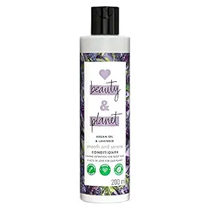 Love Beauty & Planet Argan Oil and Lavender Paraben Free Smooth and Serene Conditioner, 200ml