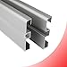 Produktbild LED Aluprofil C01 Alu Sockelleiste + Abdeckung Fußbodenleiste Schiene für LED-Streifen-Strip 2m opal