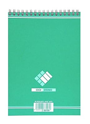 Hamelin 001 Lot de 10 Blocs Steno Spirale A5 - 180 pages - uni