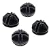 Produktbild PrimeMatik - 4 Paket Stecker Schwarz für Schuhschrank Stufenregal Modular Garderobenschrank Kubus 35x35cm 17x35cm