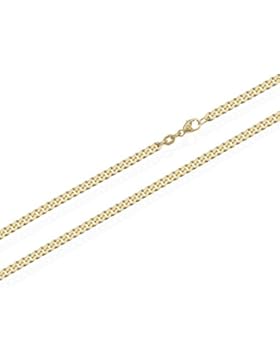 NKlaus Panzerkette 585er Massiv gelb Gold Kette 5858, 60cm lang, 11,6g, 2,4mm Breit