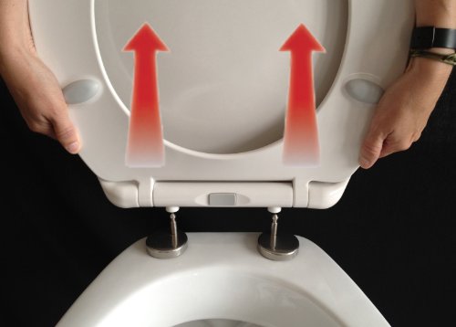 ADOB Kinder Familien WC Sitz New Family, Absenkautomatik, abnehmbar zur Reinigung von der Keramik - 7