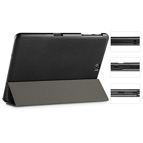 EasyAcc Funda Cuero por Samsung Galaxy Tab S2 9 7 Ultra Delgada Elegante - Negro