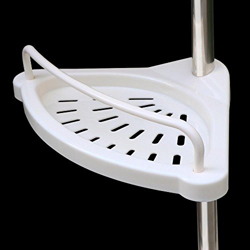 Yahee Duschablage Eckregal Teleskopregal Wandregal Ablage 4 Böden höhenverstellbar - 5