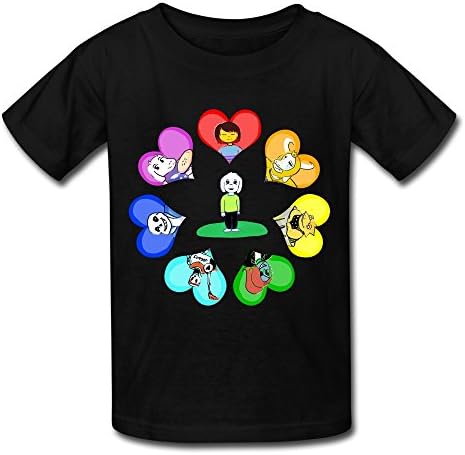 Rose Memery Kids Undertale T Shirts Black Medium