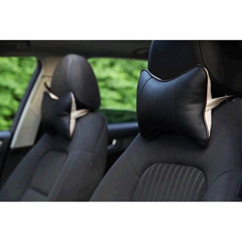 Belloo 2PCS weiche Auto Kopfkissen, Nackenkissen Kopfstütze für Kopf Hals (Ein Paar) - 3