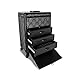 Roo Beauty Tanzania Beauty Trolley Hairdressing Case, Manicure And Nail Case In Imperial Black