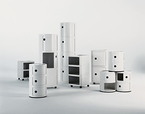 Kartell Componibile Elementos Componibles, Plástico, Blanco, 32x58.5x32 cm
