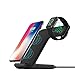 Produktbild Drahtlose Ladestation (QC3.0 Ladegerät Adapter enthalten) für iPhone XS Max/XR/X/8 Plus und Apple Watch 4/3/2,10W Qi Kabelloses Ladegerät für Samsung Galaxy Note und alle Qi-fähigen Telefone - Ai 88