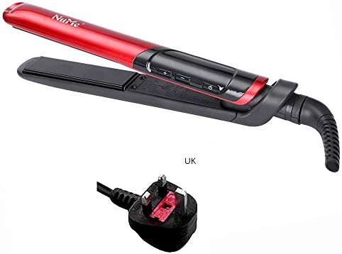 Hair Styler - MeineBeauty Ceramic Hair Straightener &amp; Fringe Curler - Ceramic Plates Hair Styler