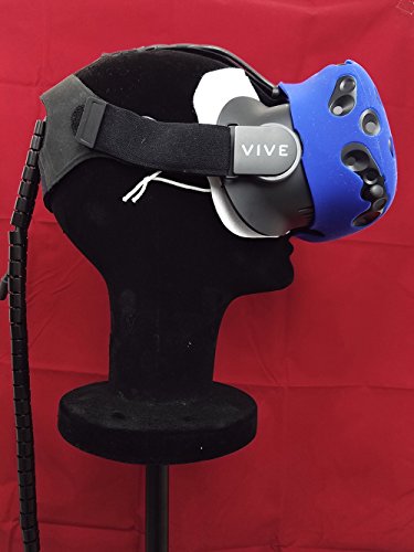 1 PC, caja suave del silicón de goma para el auricular de la realidad virtual de HTC VIVE VR case (Estuche para casco VR, azul) - RENGU