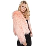 iHENGH Neujahrs Karnevalsaktion Damen Herbst Winter Bequem Lässig Mode Frauen warme Kunstpelz Mantel Jacke Winter solide Kapuze Parka Oberbekleidung