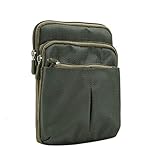 Esta bolsa está hecha de material de poliéster.