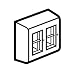 Produktbild LEGRAND 630621 - DLP-CENTRALINO MOSAIC-VELA 2X4 MODULI